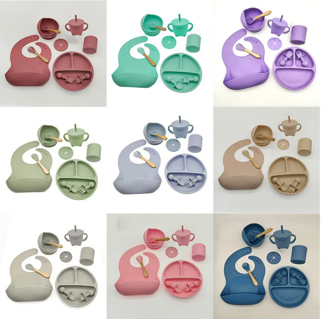 Baby Silicone Feeding Tableware Set